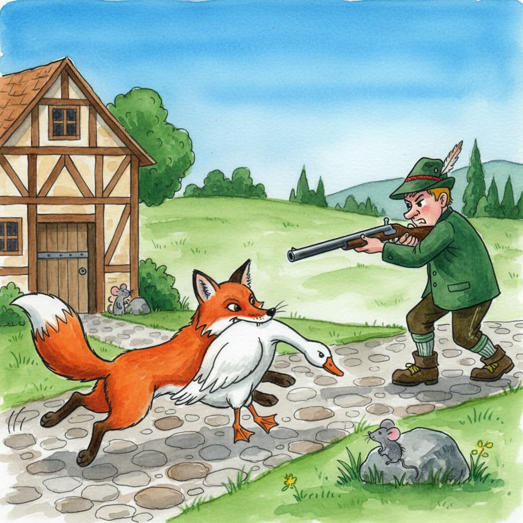 Fuchs, du hast die Gans gestohlen